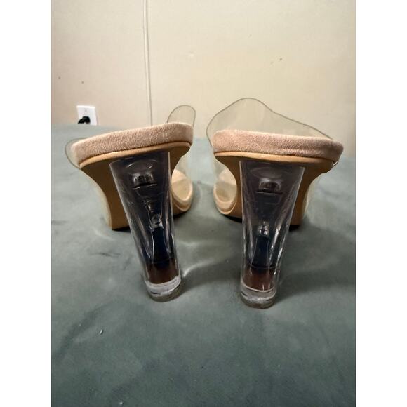 Size 11 Fashion Nova clear heels - Picture 4 of 6